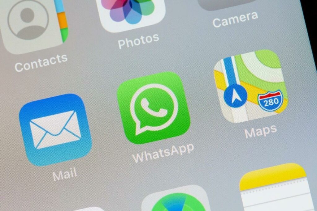 Ícone do WhatsApp no celular